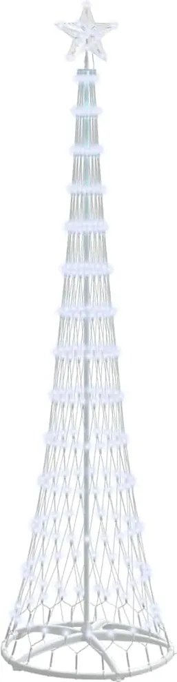 vidaXL Brad de Crăciun LED cu 290 LED Alb rece 70 x 70 x 250 cm Metal