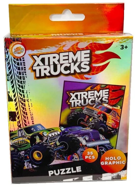 Vehicul Xtreme puzzle mini holografic 35 de piese
