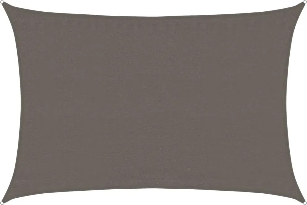 vidaXL Pânză parasolar, antracit, 3,5x4,5 m, HDPE, 160 g/m²