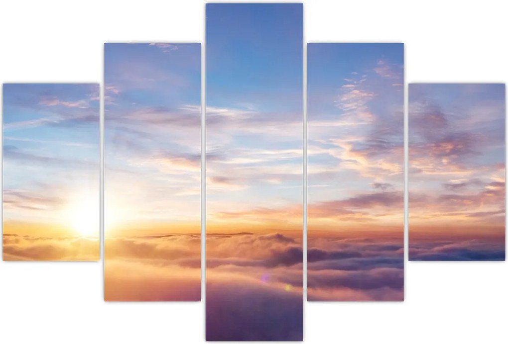 Tablou - Apus de soare deasupra norilor (150x105 cm)