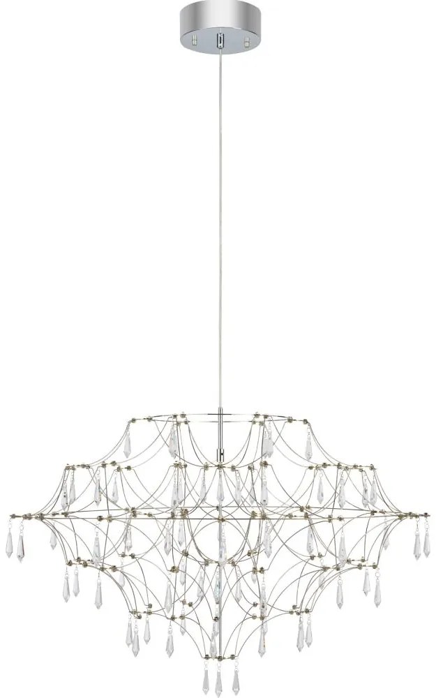 Lustră LED de cristal dimabilă pe cablu Markslöjd 108870 EFESOS LED/25W/230V d. 80 cm