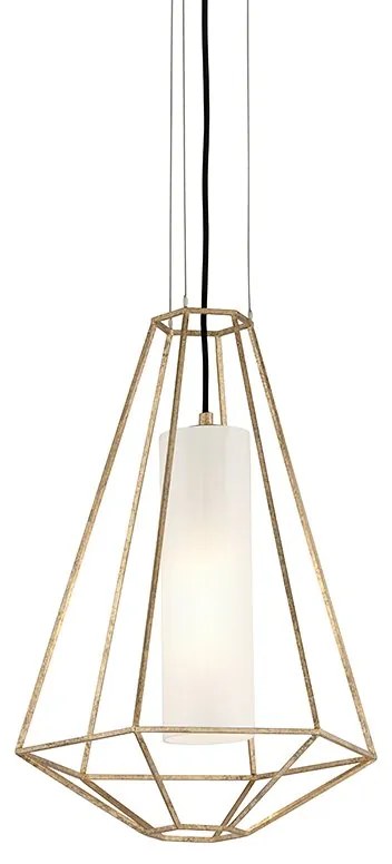 Pendul LUX design deosebit SILHOUETTE small, cu abajur cilindric din sticla