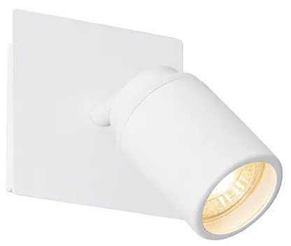 Spot modern pentru baie alb pătrat IP44 - Ducha