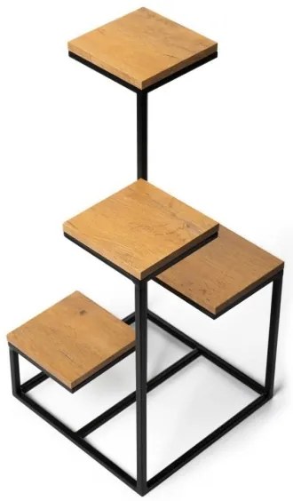 Suport pentru flori KASKADA 79x40 negru/maro