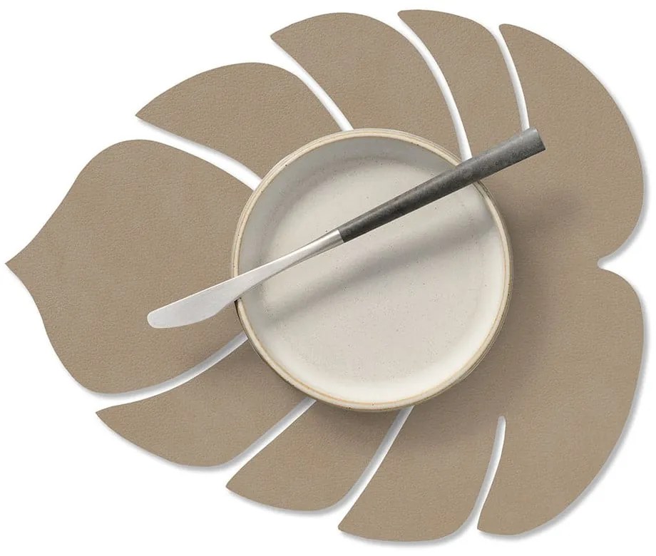 Suport pentru farfurii din piele ecologică 22x26 cm Monstera Leaf Nupo – LIND DNA