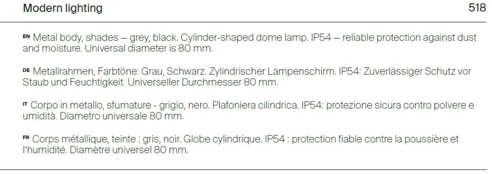 Spot aplicat, plafoniera pentru iluminat exterior IP54 Willis negru