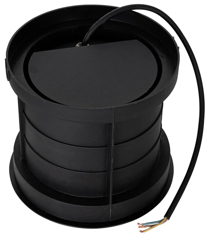 Spot modern pentru sol negru 3 lumini IP65 - Tribus