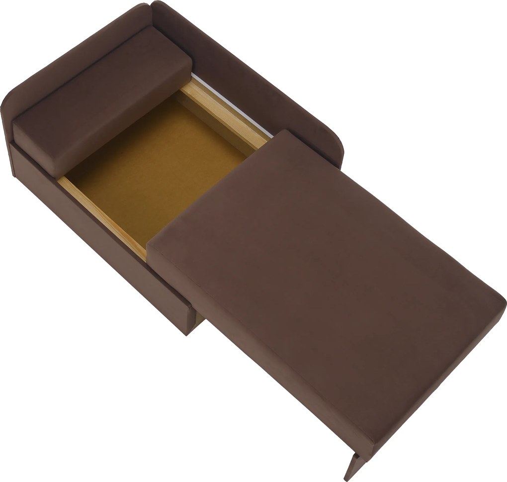 Canapea extensibilă, maro Taupe, MONTES UNI