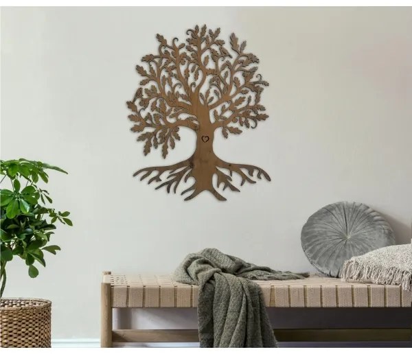 Li-Go 5732/DUB/S2 - Decorațiune LED de perete/10W/5V 20000 mAh 68x80 cm stejar