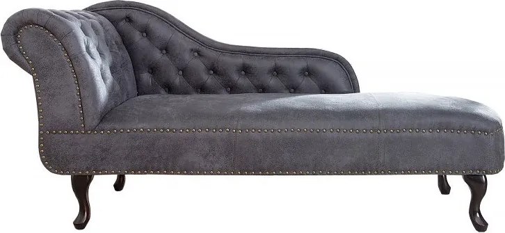Pat de zi/ Canapea relax clasica stil englezesc Chesterfield gri antic