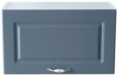 Corp superior 60 cu 1 usa orizontala pentru hota Zebra MDF albastru drept