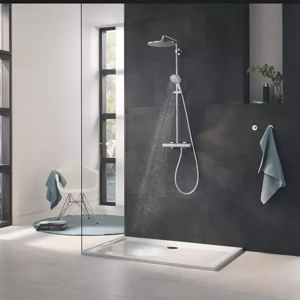 Para de dus Grohe Rainshower SmartActive 3 functii antracit lucios Hard Graphite