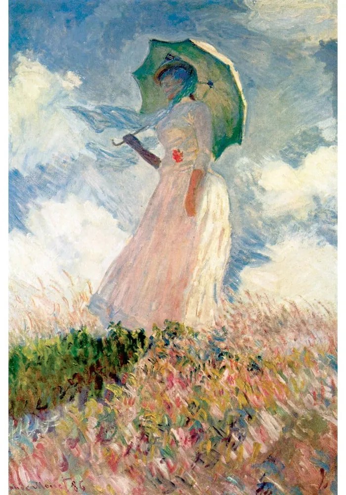 Reproducere tablou Claude Monet - Woman with Sunshade, 70 x 45 cm