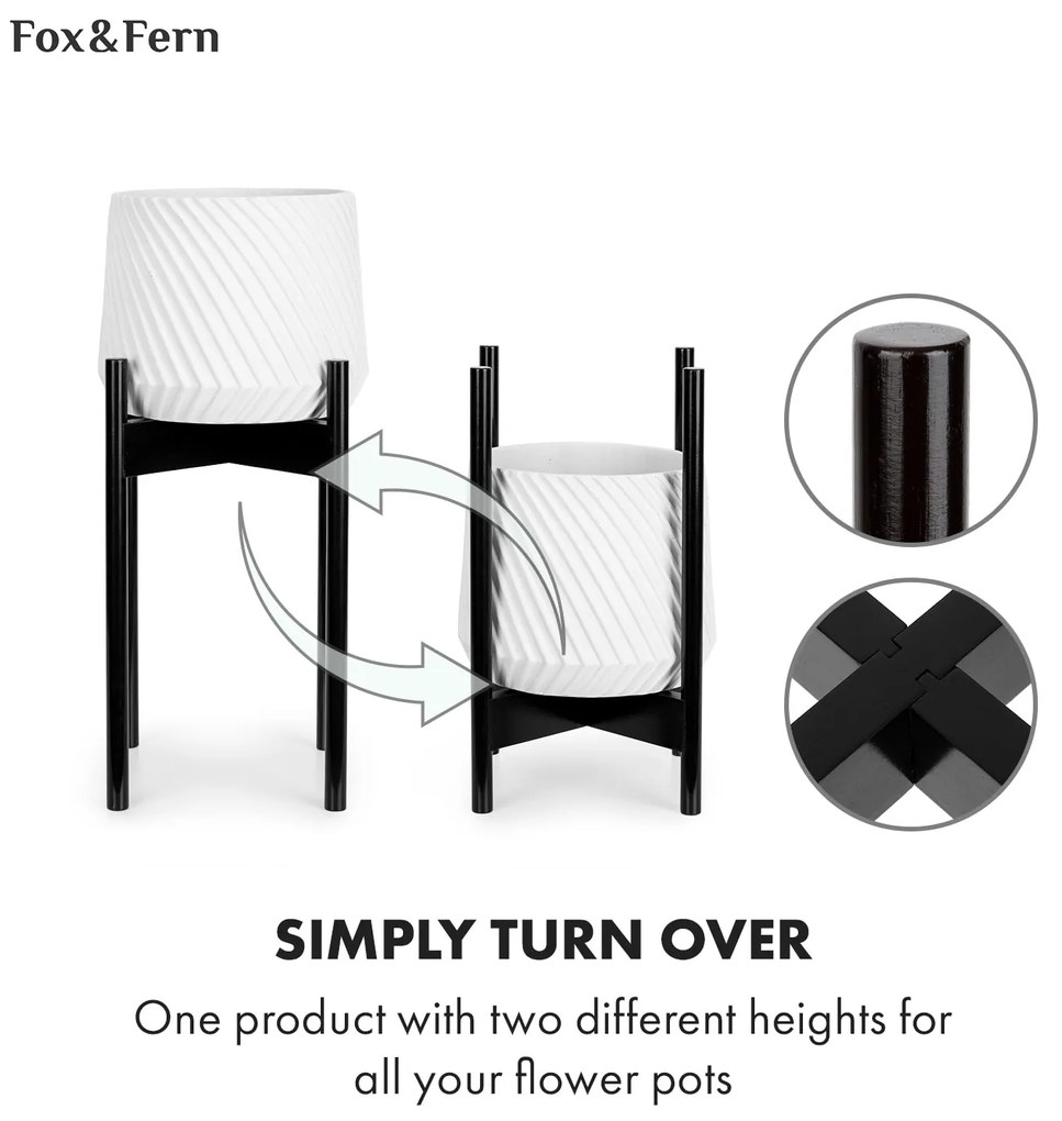 Zeist, suporturi pentru flori, 2 înălțimi, combinabile, design plug-in, naturale