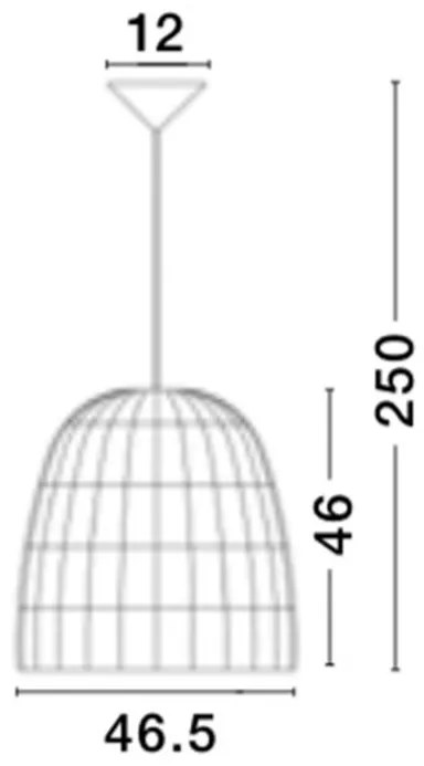 Lustra boho style design natural 46,5cm Destin NVL-9586671
