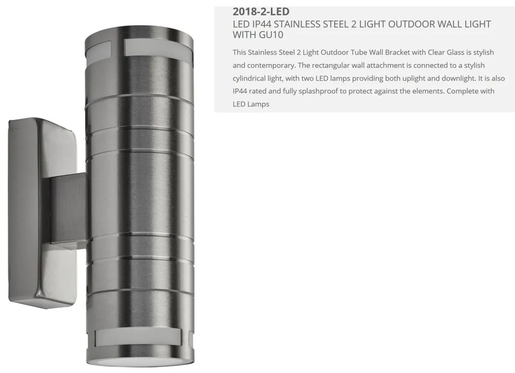 Aplica perete exterior IP44 Up and Down 2018-2-LED SRT