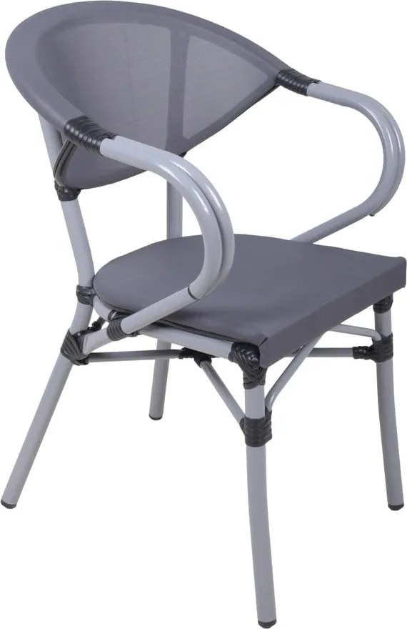 Scaun de grădină gri din metal Toskana – Garden Pleasure