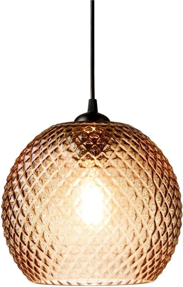 Halo Design 718368 - Lustră suspendată pe cablu NOBB, 1xE27/40W/230V, Ø 22 cm, maro fumuriu