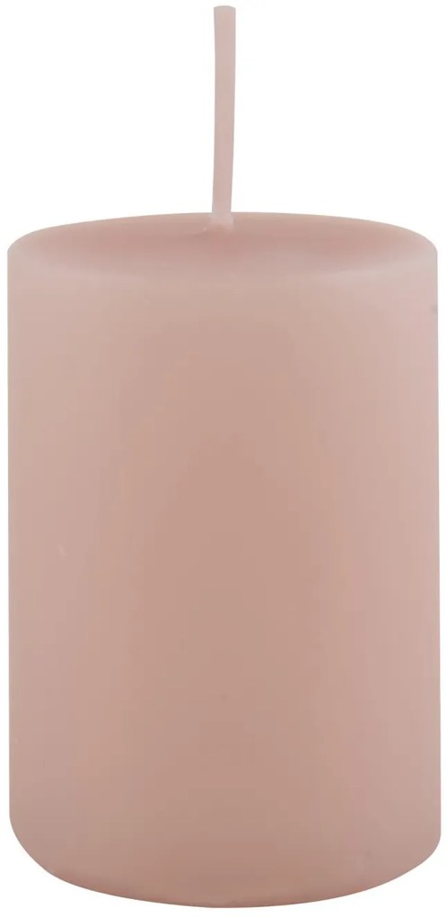 IB Laursen Lumanare decorativa cilindrica roz, ROSE QUARTZ 6cm