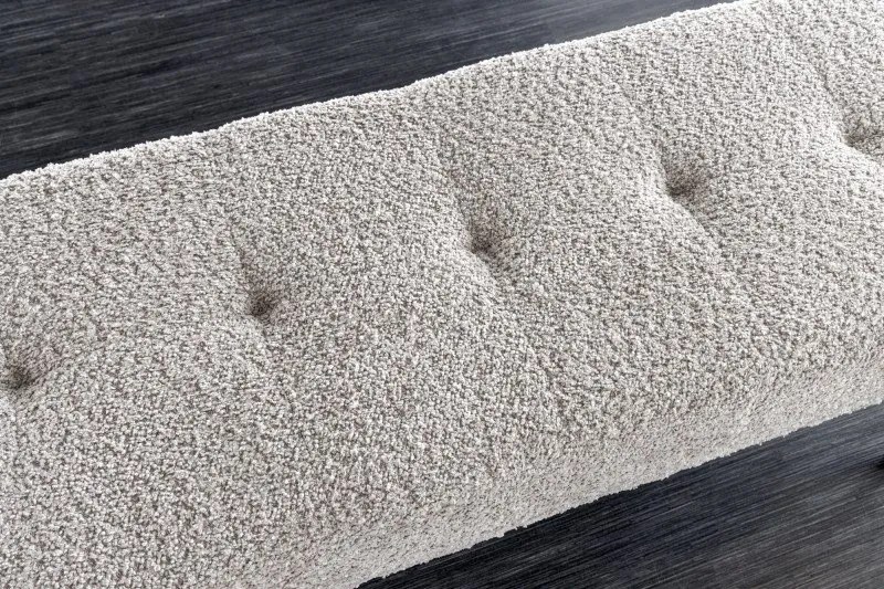 Bancheta tapitata design modern Boutique 100cm, champagner greige