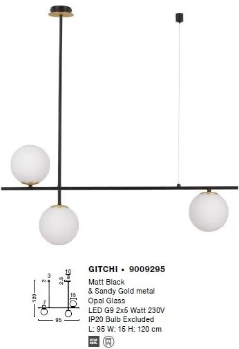 Lustra suspendata design modern GITCHI