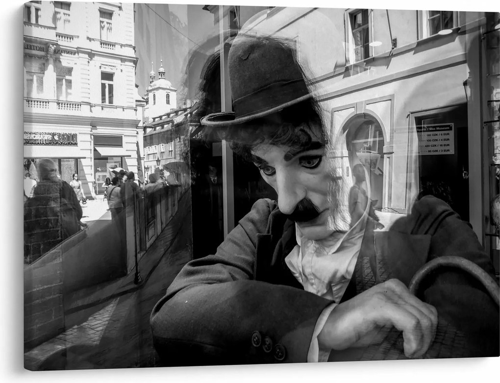 Tablou - Charles Chaplin la Praga (70x50 cm)