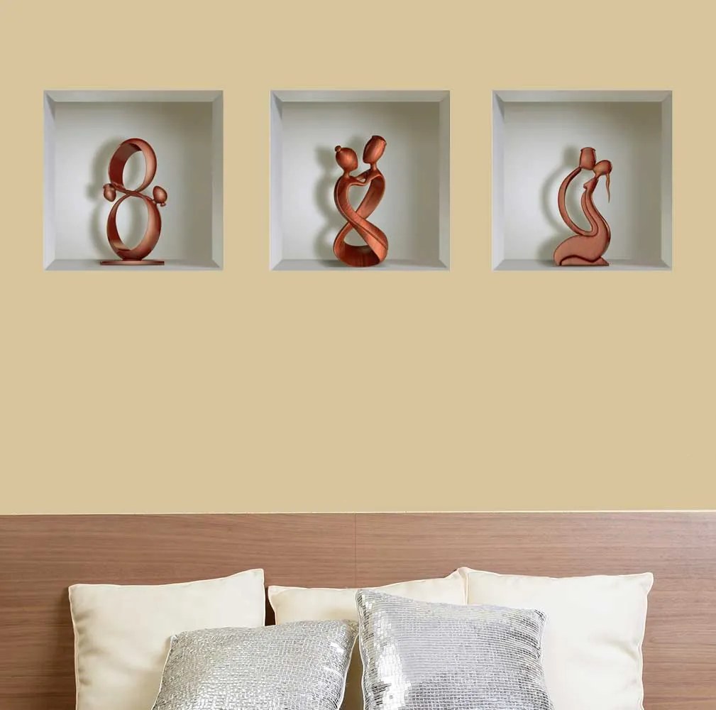 Sticker cu efect 3D - Abstracte