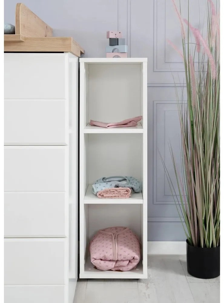 Bibliotecă pentru copii albă 27x88 cm – Roba