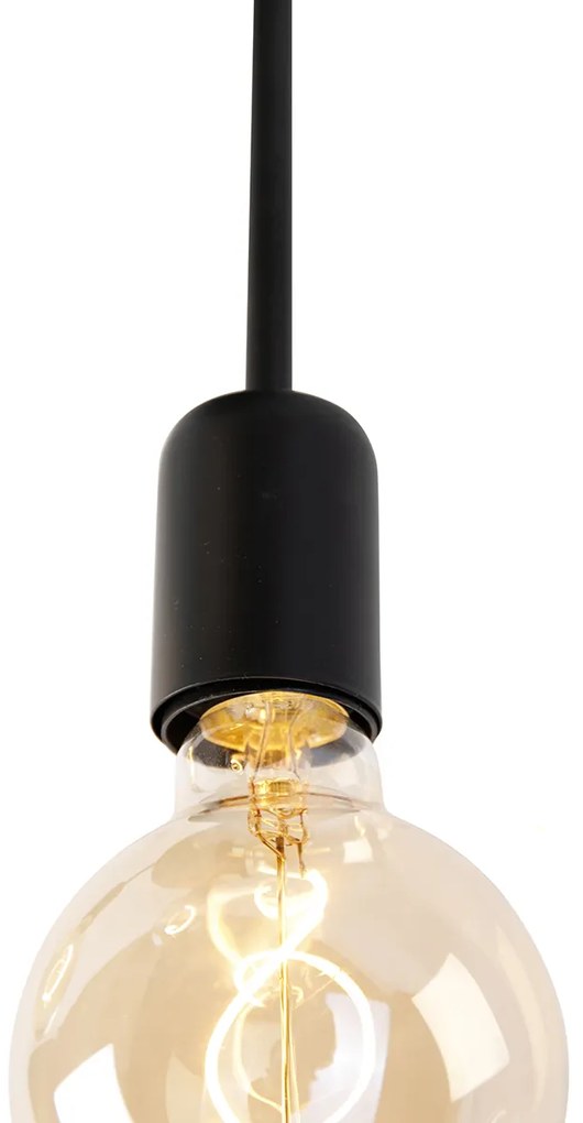 Plafoniera inteligentă neagră inclusiv 3 LED-uri Wi-Fi G95 - Facil