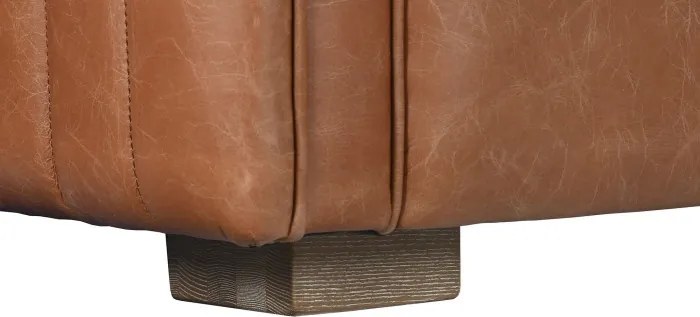Canapea 4 locuri din piele naturala " Cognac "