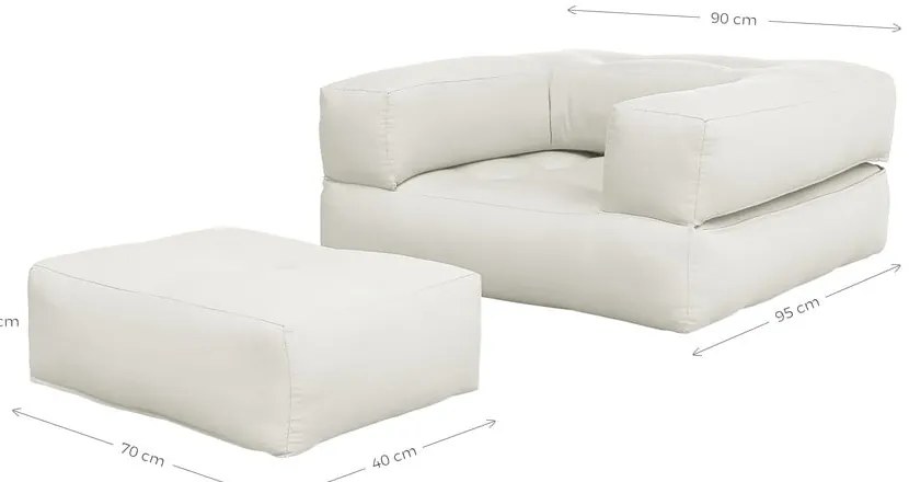 Fotoliu variabil Karup Design Cube Beige