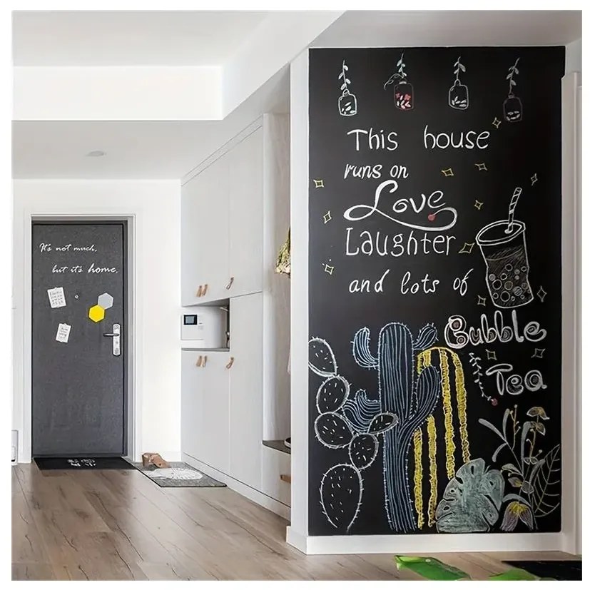 Zaparkorun Tablă de hârtie autoadezivă cu un set de crete - 45 x 200 cm