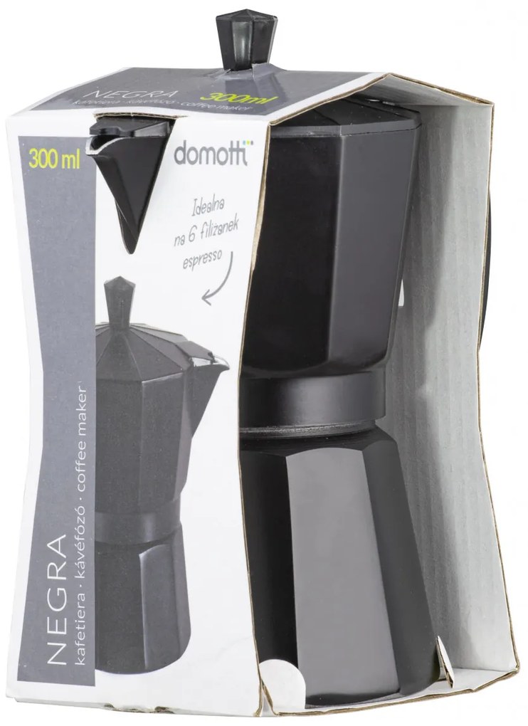 Cafetiera filtru 6 portii, 300ml, Negra