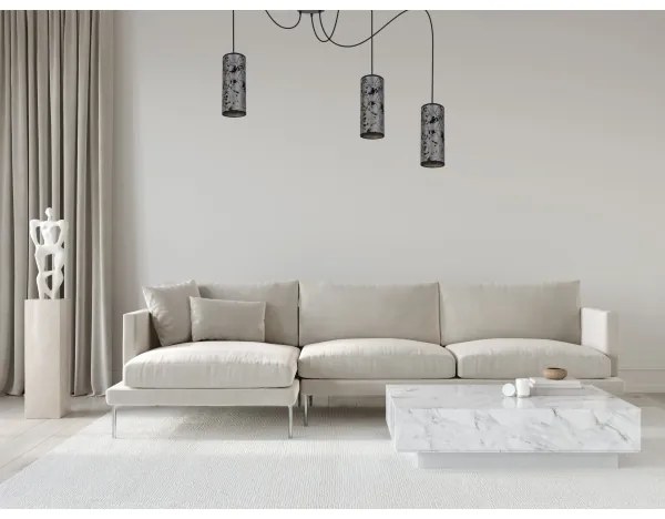 Lustră pe cablu AVALO 3xE27/60W/230V gri/negru