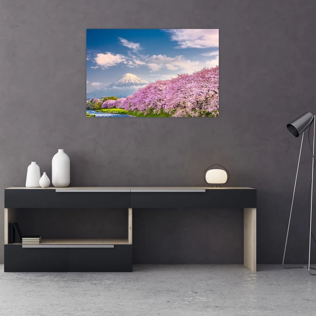 Tablou - Peisaj de primăvară japonez (90x60 cm)