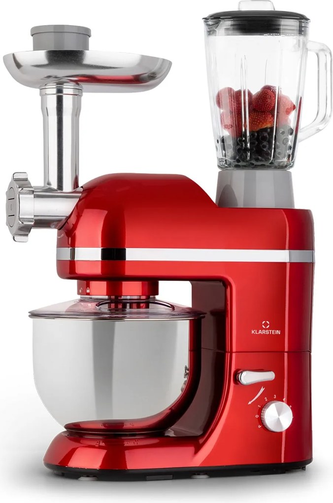 Klarstein Lucia Elegance, robot de bucătărie, blender, mașină de tocat carne, 1800W, fără BPA