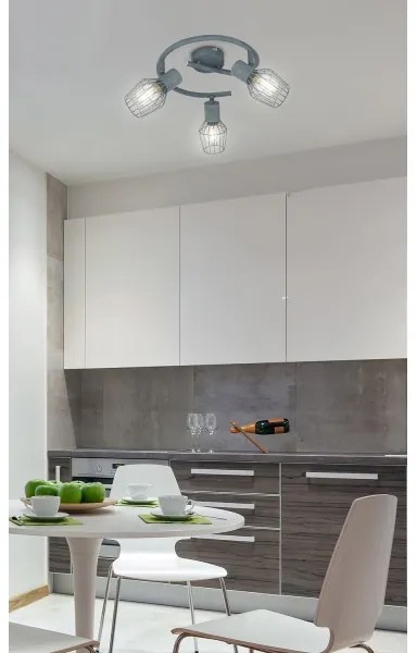 Spot VIKING 3xE14/40W/230V gri