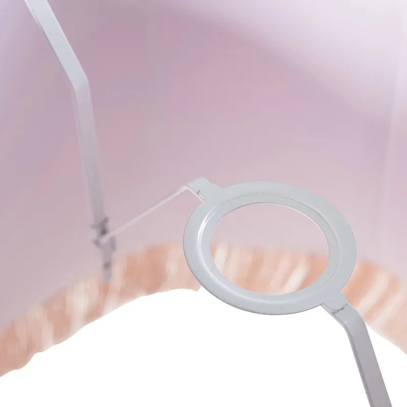 Abajur din mătase roz 45 cm - Granny