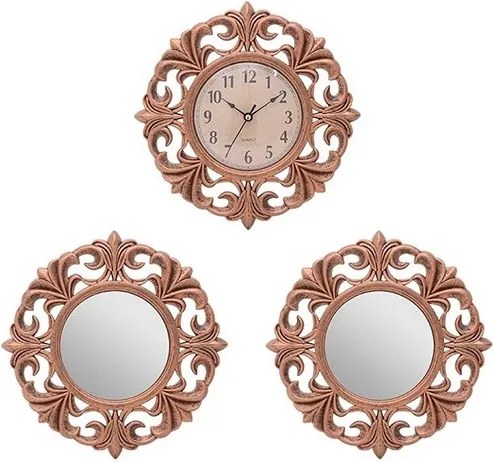 Set decorativ Copper cu 3 piese 25.5x3 cm