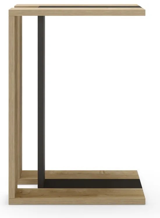 Măsuță auxiliară cu aspect de lemn de stejar 40x30 cm Macha – Marckeric