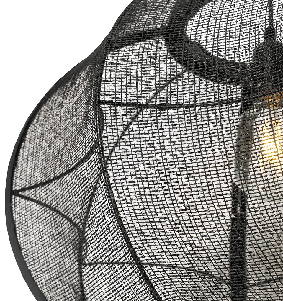 Lampă suspendată orientală neagră 48 cm - Rob