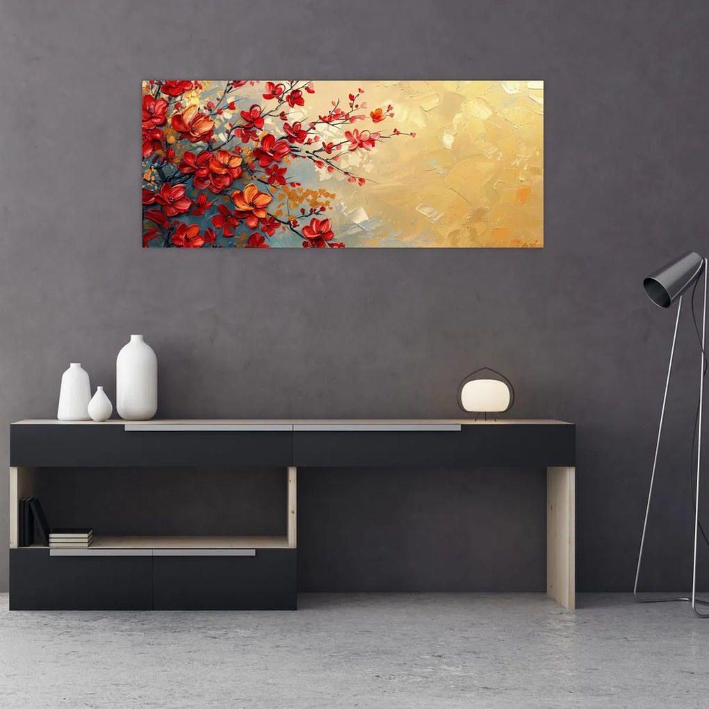 Tablou - Copac înflorit (120x50 cm)