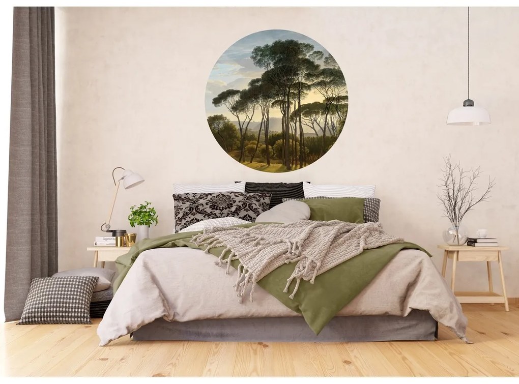 Fototapet circular Old Trees 125 x 125 cm, 2 părți