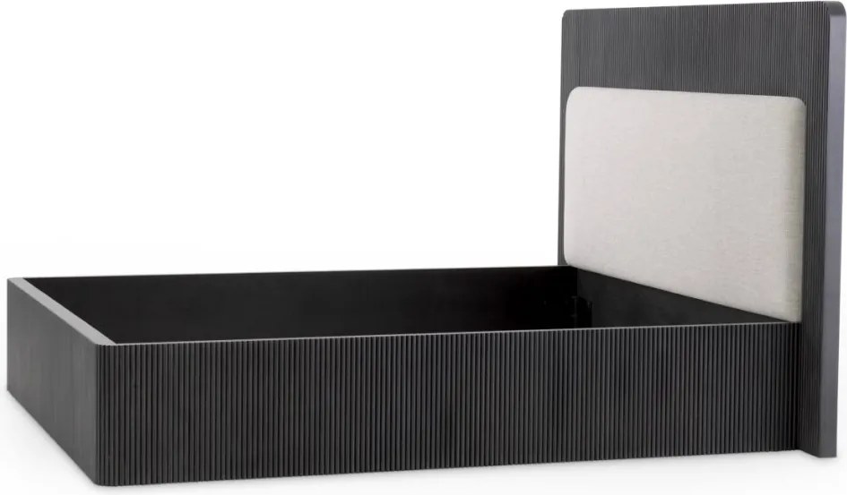 Pat dublu design LUX Dimitrios 180x210cm, gri carbune