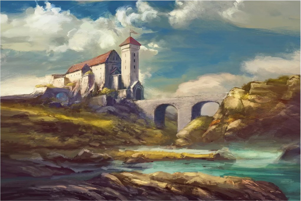 Tablou - Castelul medieval (90x60 cm)