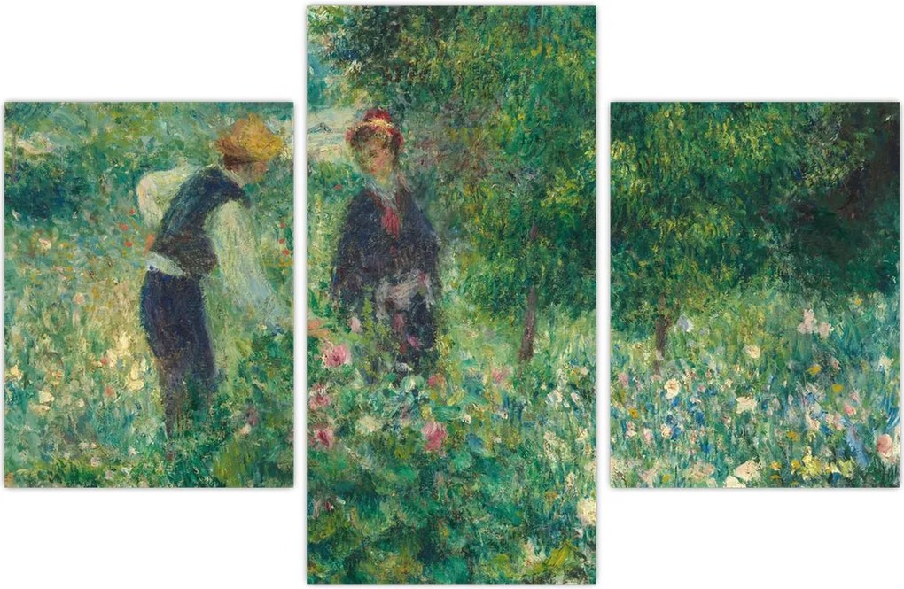 Tablou - Auguste Renoir, Picking Flowers, reproducere (90x60 cm)