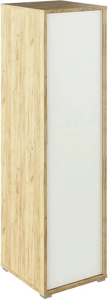 Dulap RIOMA TYP 20, stejar artisan/alb, DTD laminat, cu o usa, 50x55x1