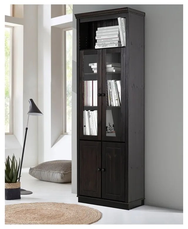 Vitrină maro din lemn de pin 74x223 cm Anita – Støraa