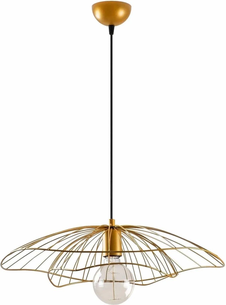 Lustra TEL 6502, auriu, metal, 50x111 cm