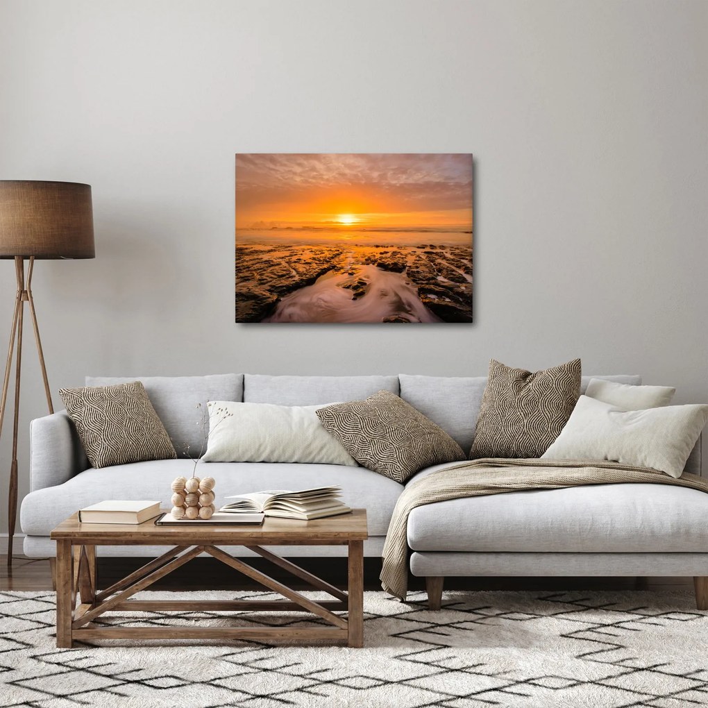 Tablou cu apus de soare (70x50 cm)